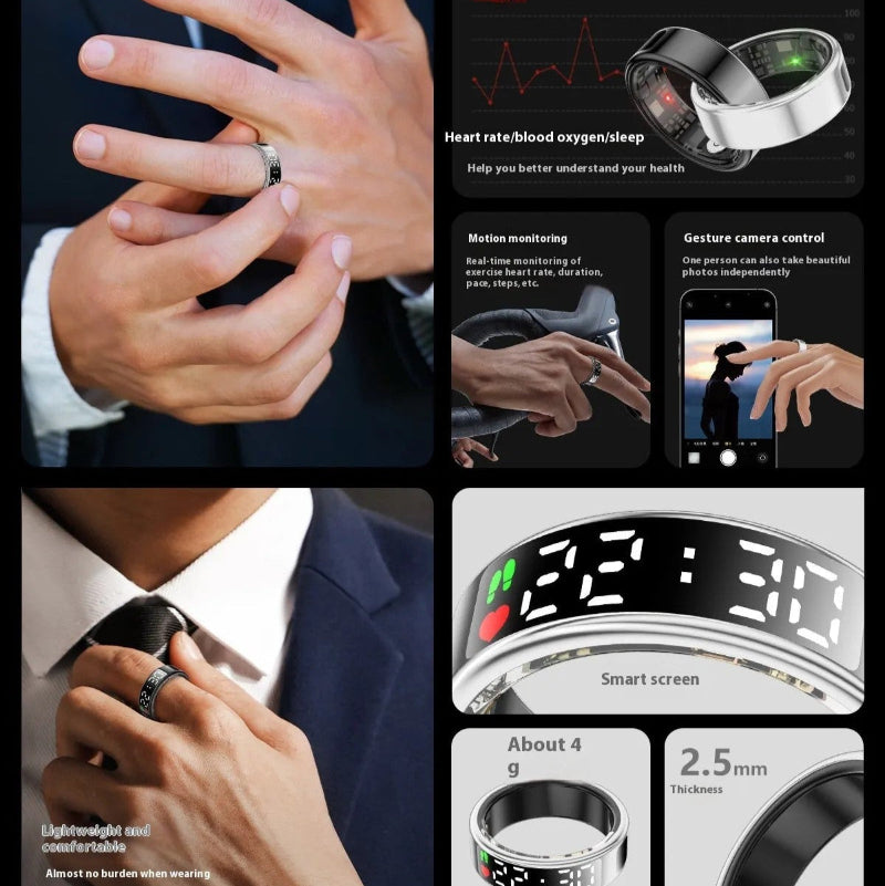 Anello Smart Touch Screen Digitale - Top Viaggiare Solutions™