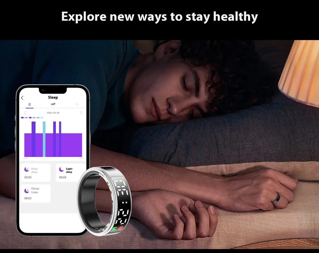 Anello Smart Touch Screen - Il Futuro della Tecnologia Indossabile al Dito
