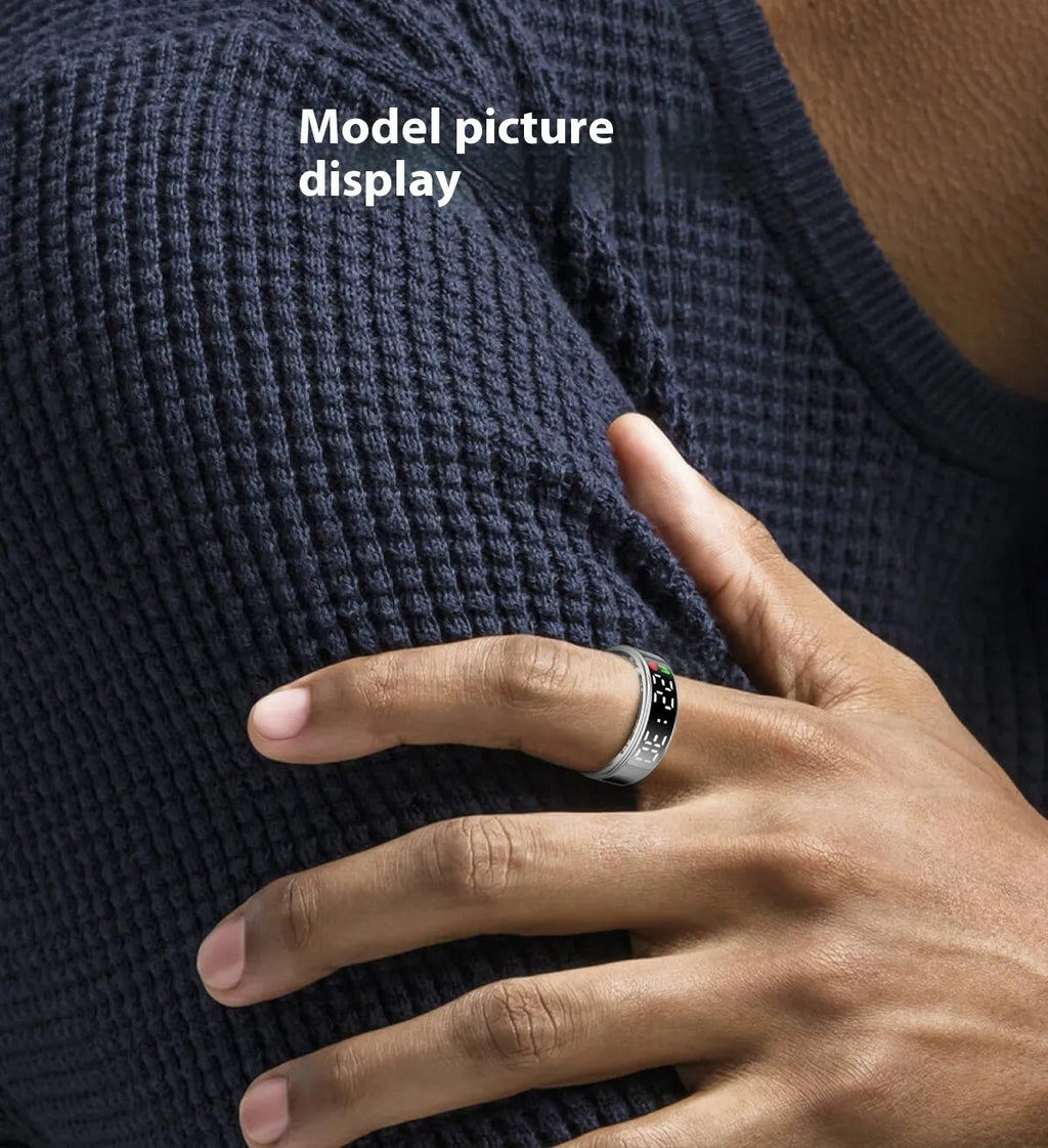 Anello Smart Touch Screen - Il Futuro della Tecnologia Indossabile al Dito