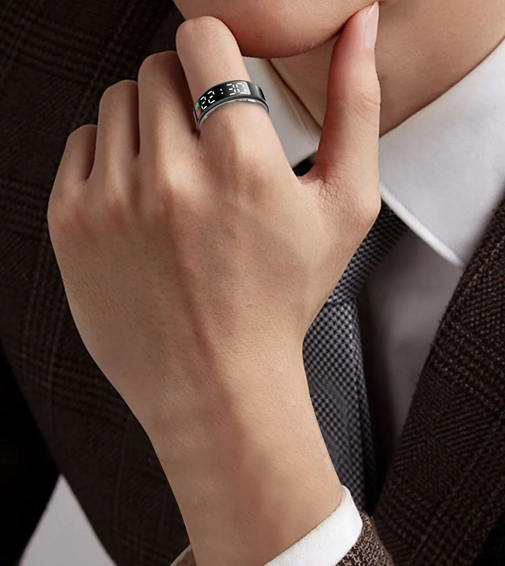 Anello Smart Touch Screen - Il Futuro della Tecnologia Indossabile al Dito