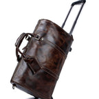 Borsa Viaggio in Vera Pelle Premium - Trolley Grande Capacità - Top Viaggiare Solutions™