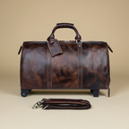 Borsa Viaggio in Vera Pelle Premium - Trolley Grande Capacità - Top Viaggiare Solutions™