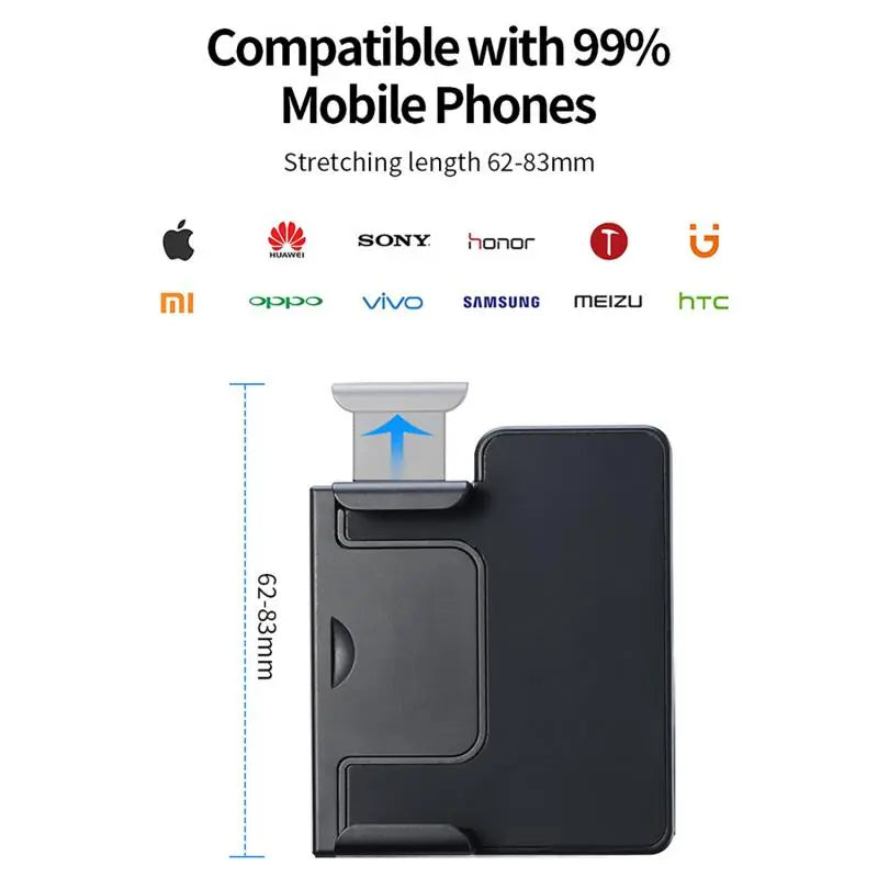 CapGrip wireless Bluetooth selfie booster nero controllo remoto fotografia smartphone
