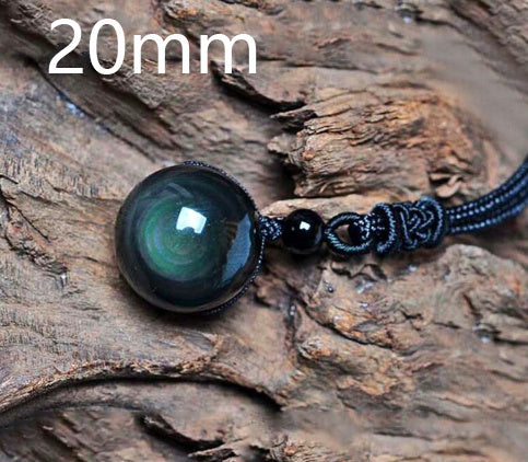 Collana Portafortuna in Ossidiana Arcobaleno