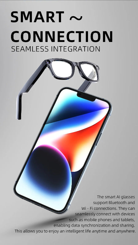 Occhiali AI Smart- Anti-Shake - Riconoscimento - Top Viaggiare Solutions™