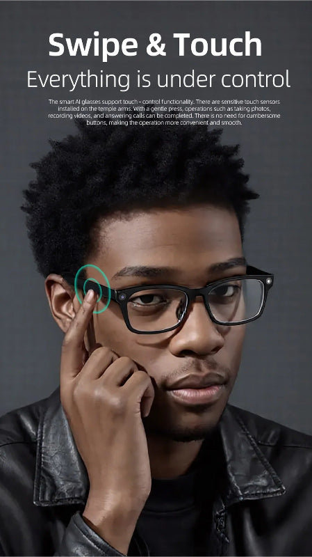 Occhiali AI Smart- Anti-Shake - Riconoscimento - Top Viaggiare Solutions™