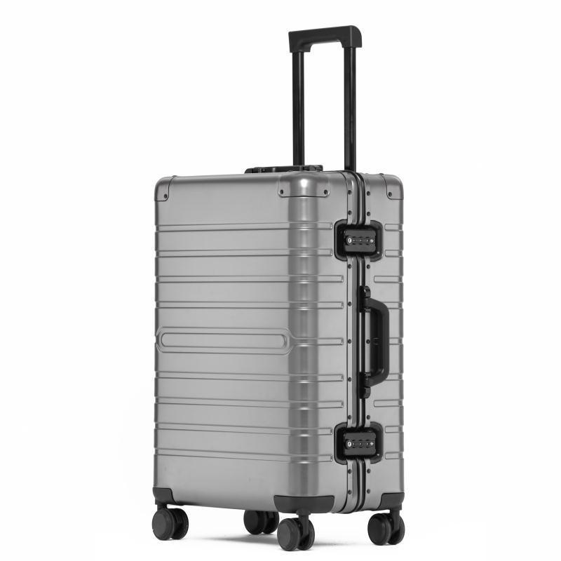 Valigia trolley in lega alluminio magnesio ultra leggera con ruote universali premium