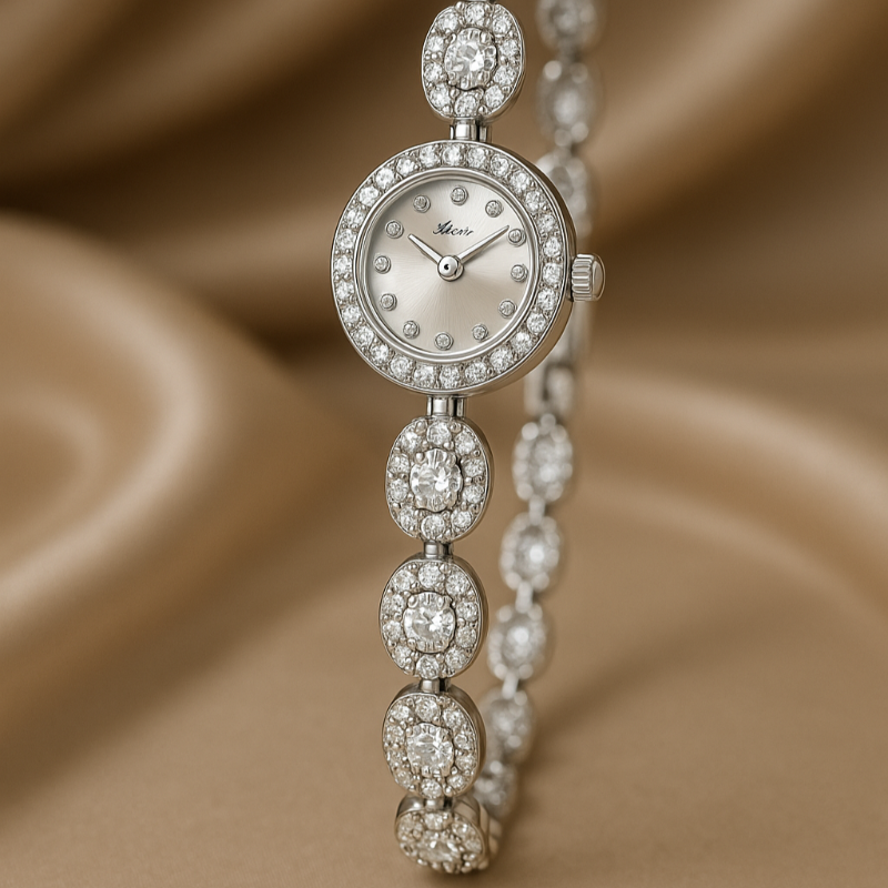 Orologio di Lusso con Gemme Colorate e Ovale - Top Viaggiare Solutions™