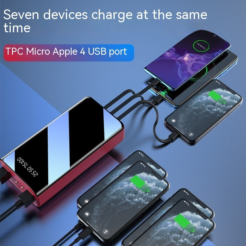 Power Bank 50000mAh Ultra-Capacità - 4 Porte Ricarica Rapida Simultanea