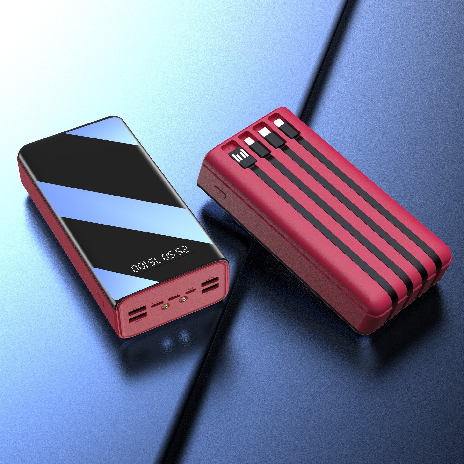Power Bank 50000mAh Ultra-Capacità - 4 Porte Ricarica Rapida Simultanea