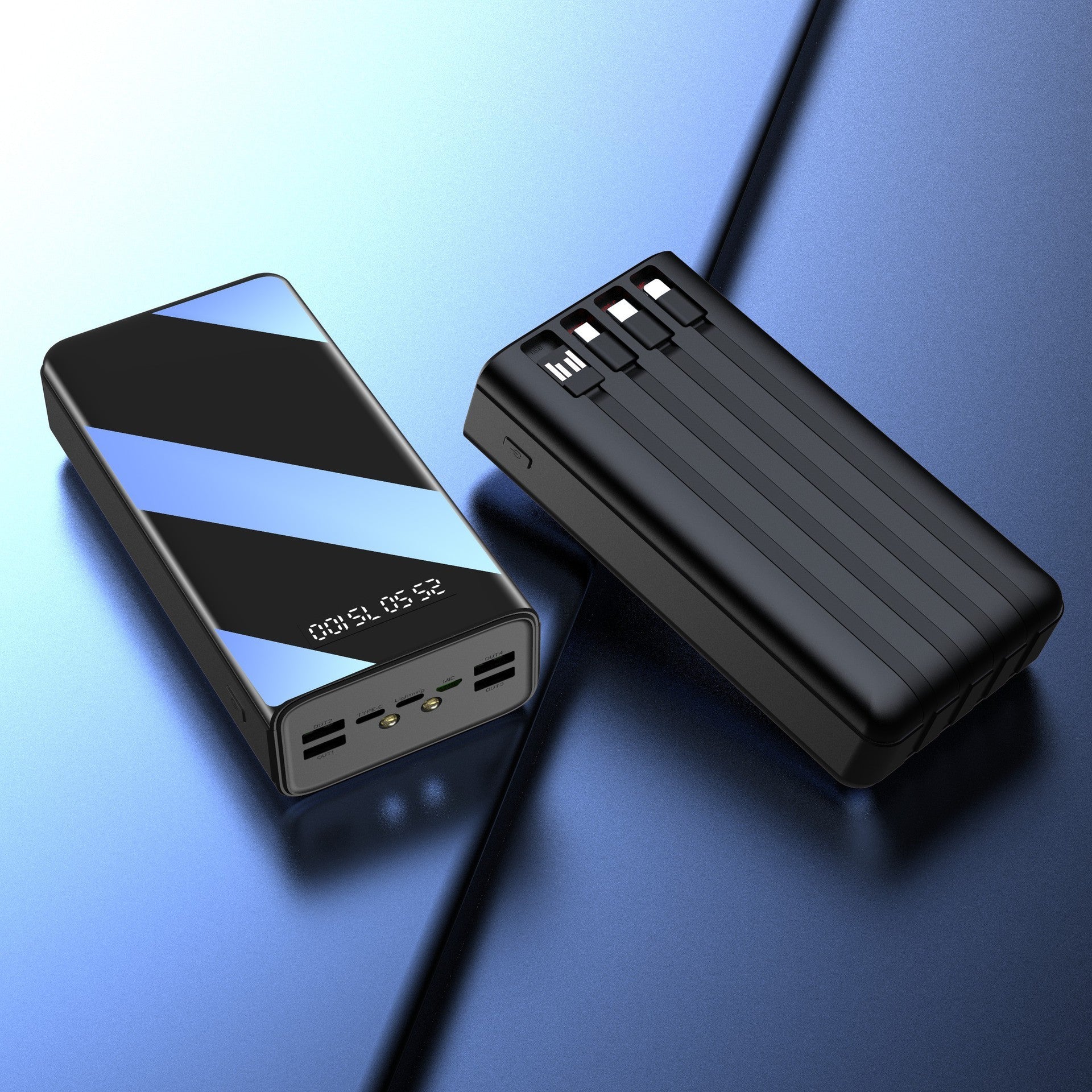 Power Bank 50000mAh Ultra-Capacità - 4 Porte Ricarica Rapida Simultanea