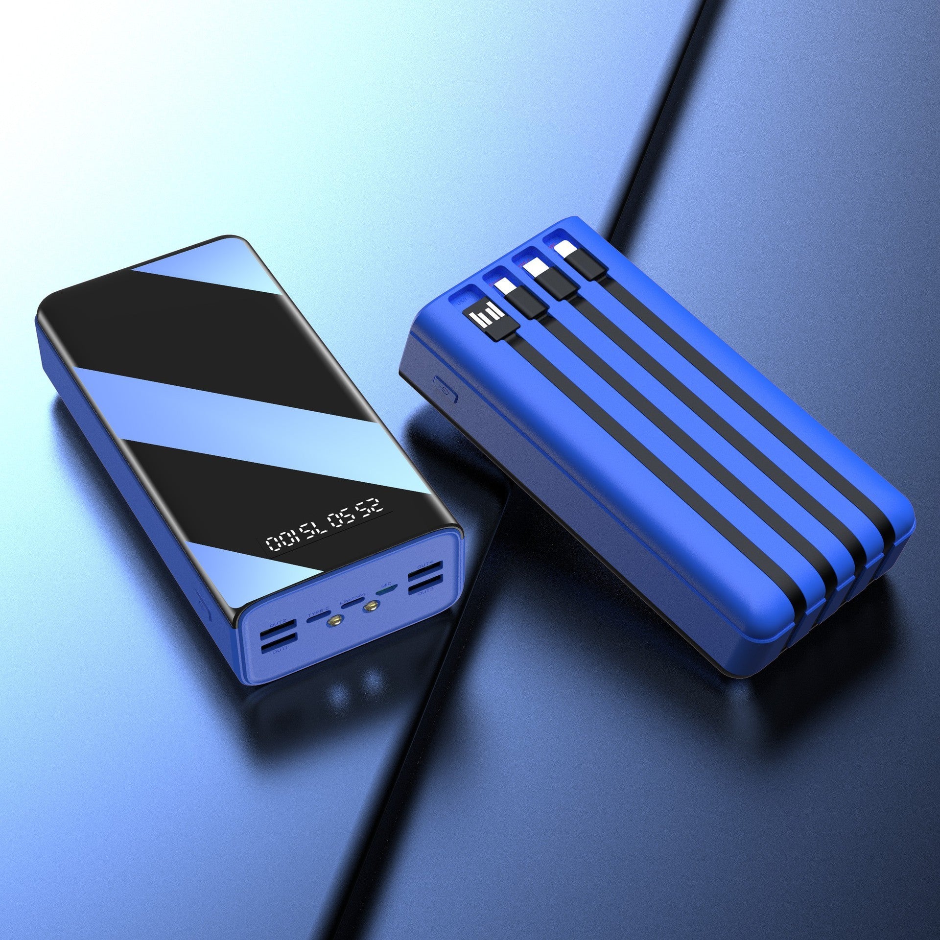 Power Bank 50000mAh Ultra-Capacità - 4 Porte Ricarica Rapida Simultanea