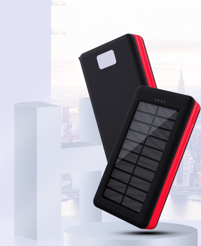 Power bank solare 30000mAh alta capacità ricarica multipla per viaggi lunghi outdoor