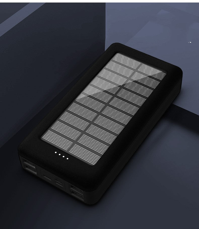 Power bank solare 30000mAh alta capacità ricarica multipla per viaggi lunghi outdoor