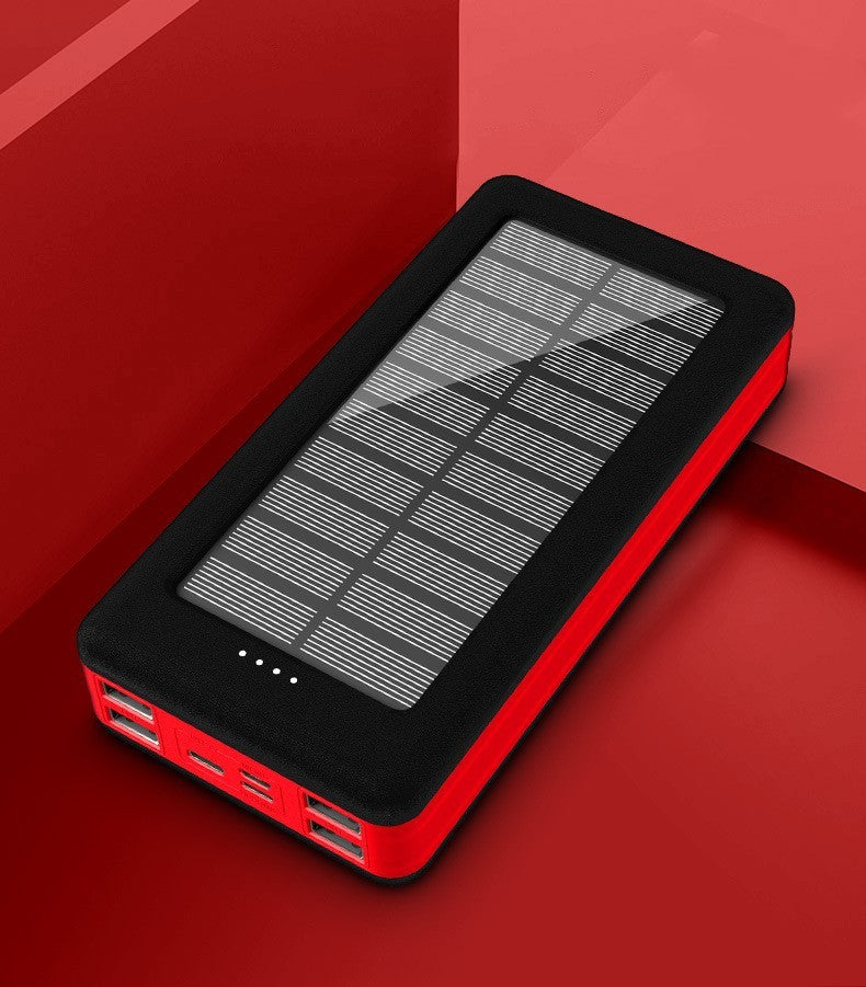 Power bank solare 30000mAh alta capacità ricarica multipla per viaggi lunghi outdoor