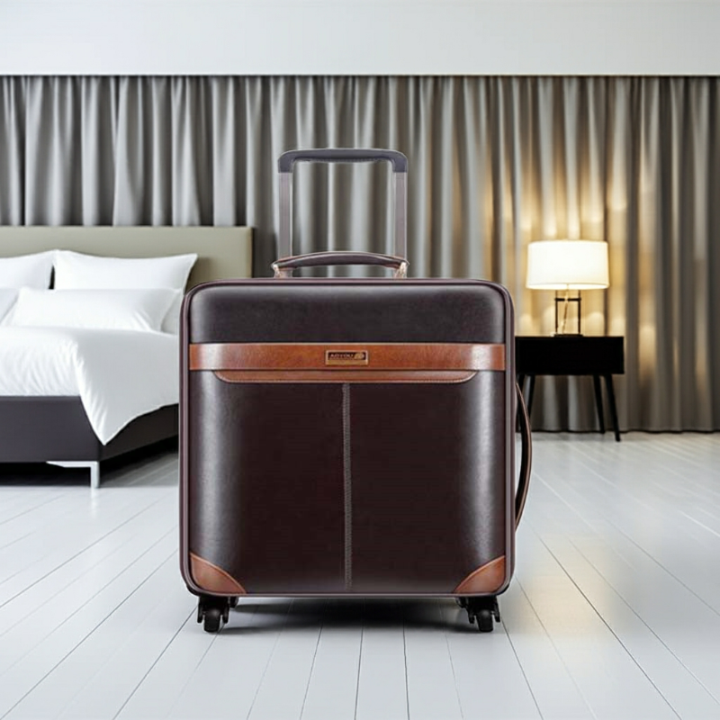 Valigia Trolley Uomo in Pelle  - Tasche Laptop - 16/20/24" - Top Viaggiare Solutions™