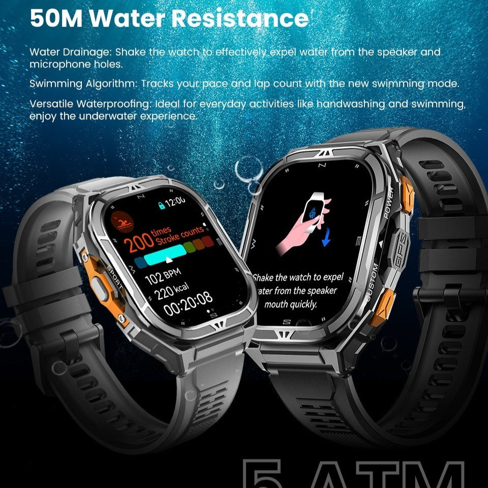 X5 GPS Smart Watch - Ultra-Lightweight AMOLED Bluetooth Watch with Satellite Navigation