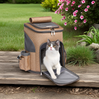 Zaino Trolley Pieghevole per Gatti - Con Ruote Universali - Top Viaggiare Solutions™